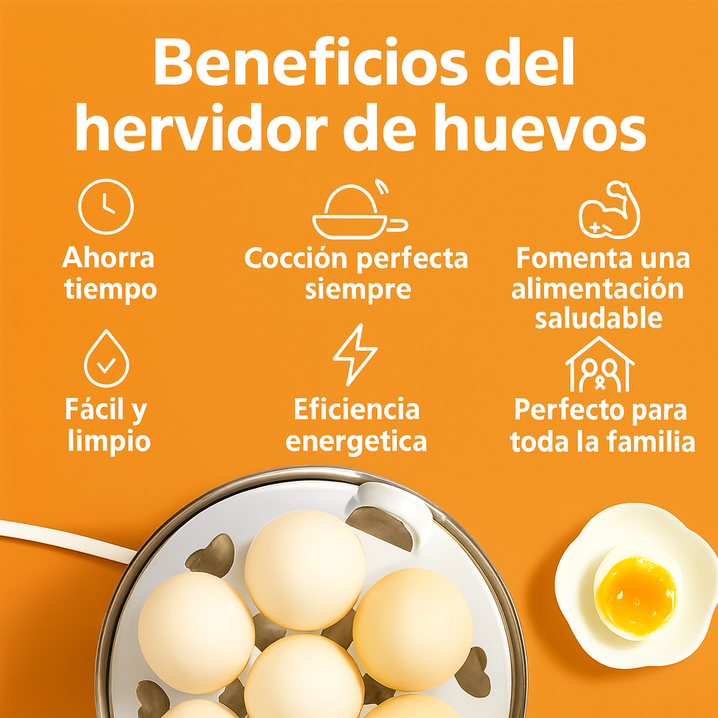 Hervidor De Huevos Eléctrico - 7 Huevos
